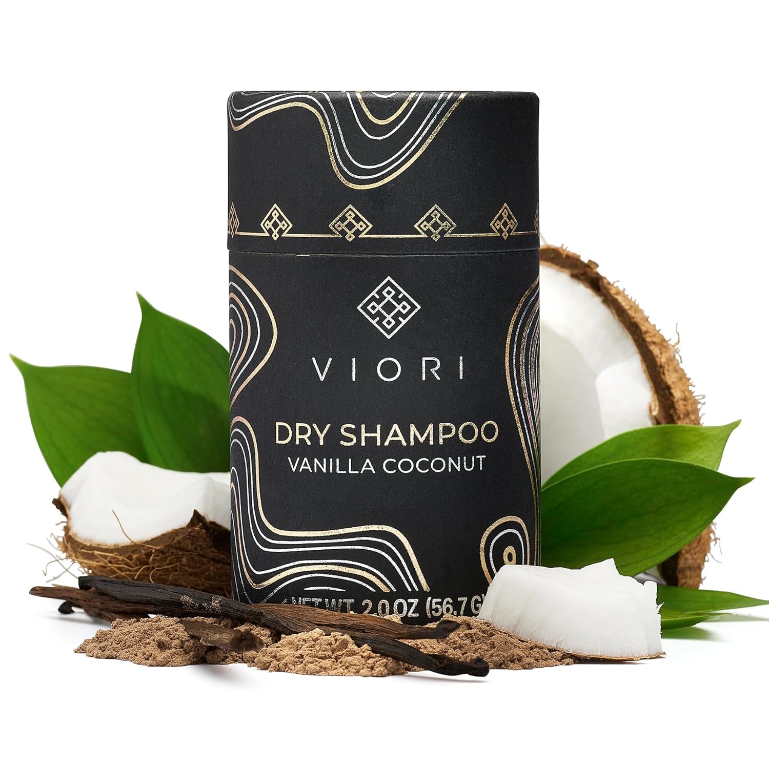 Dry Shampoo Powder, Vanilla Coconut - Fast-Absorbing - Volumizing Shampoo - Dry Shampoo for Oily Hair - Neutralizes Odor - Long-Lasting